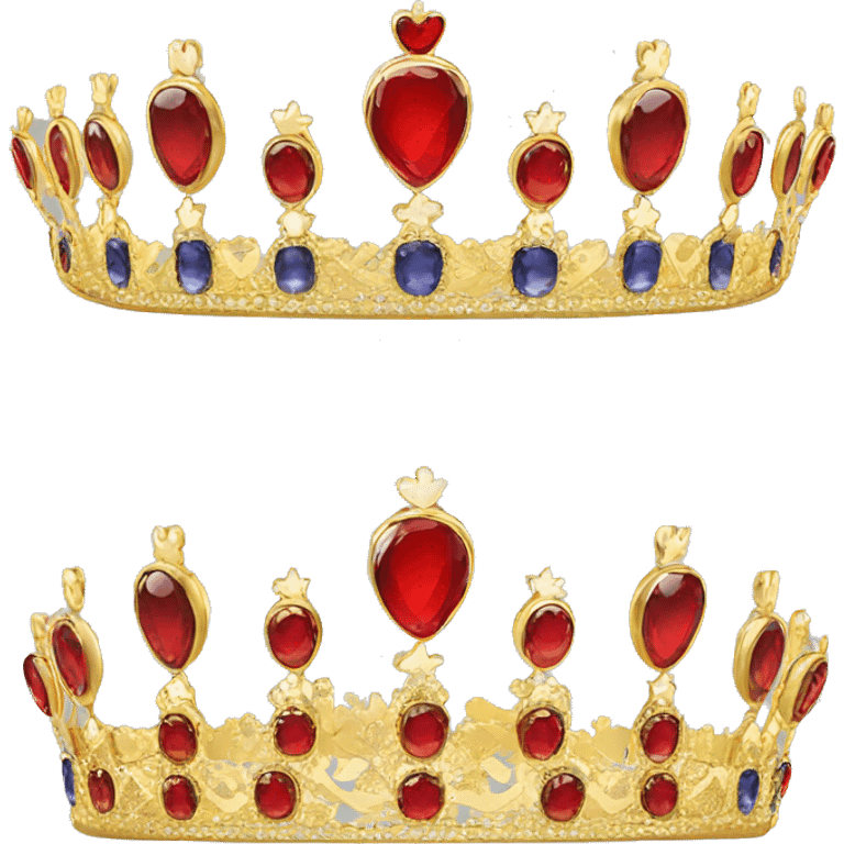 british queen tiara gold  emoji