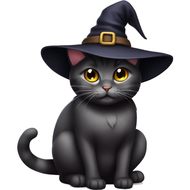 cat cute witch emoji