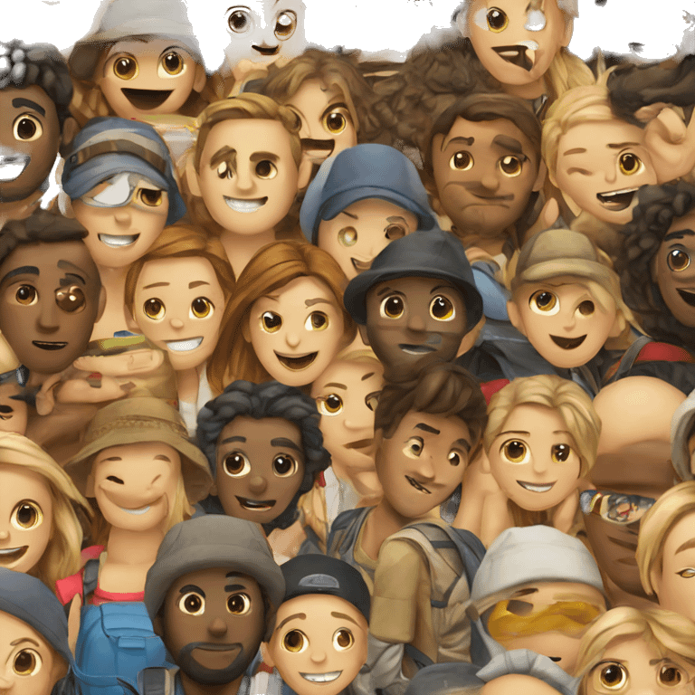 backpackers around the world emoji