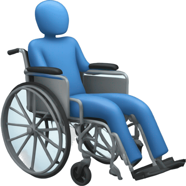 Bluey in a wheelchair  emoji