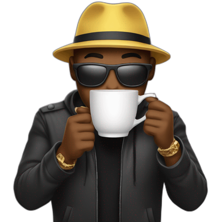 gangsta with a cup of lane emoji