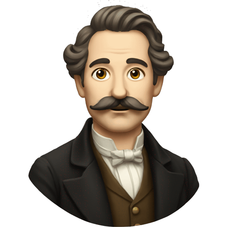 Austrian painter with a mustache emoji