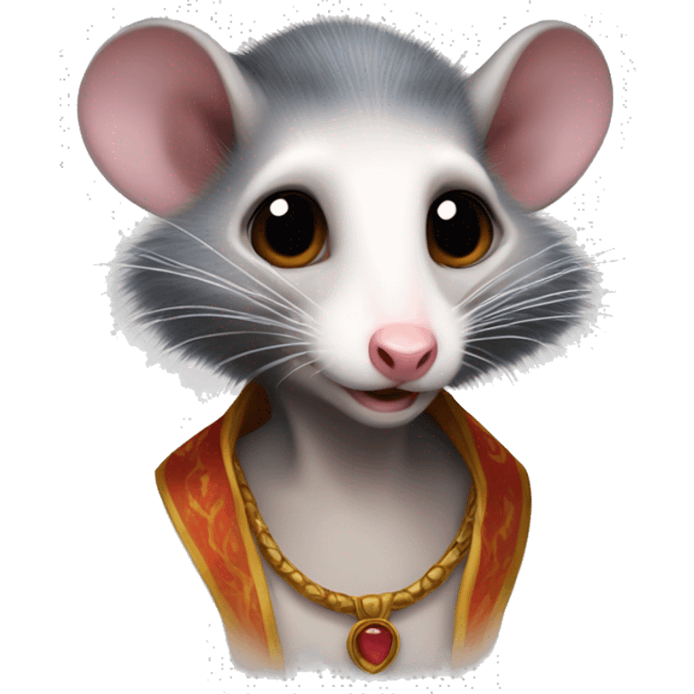 Virginia Opossum as a Genie emoji