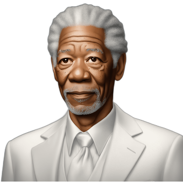 morgan freeman as an angel emoji