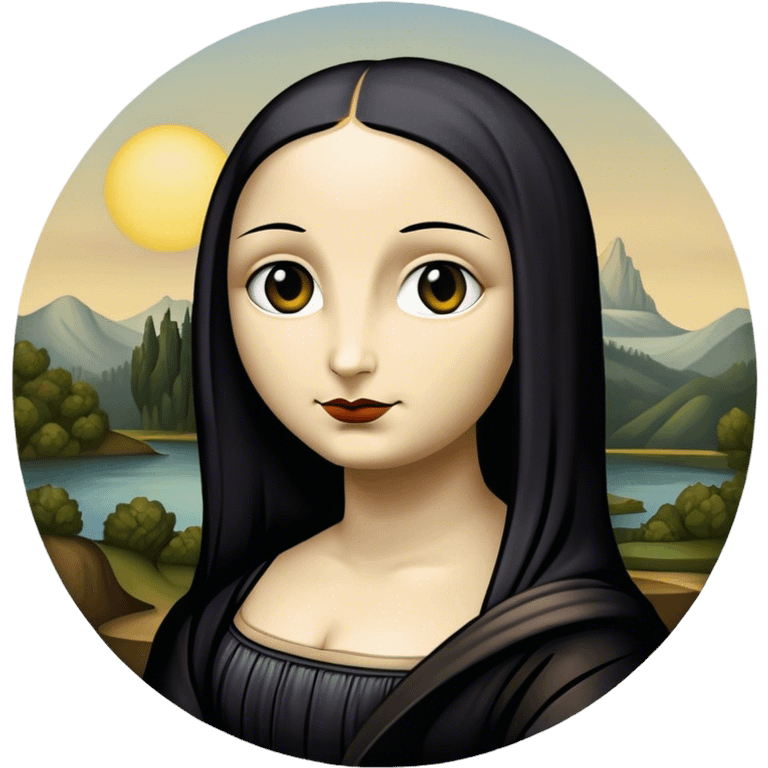 goth mona lisa emoji