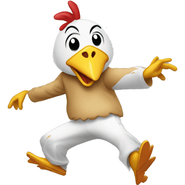 chicken dancing breakdance emoji