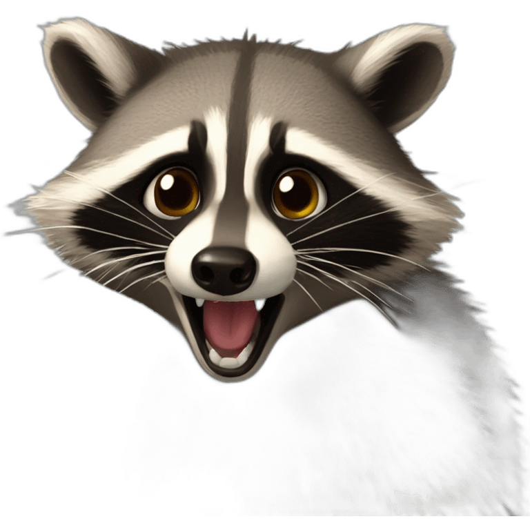 raccoon-anguish emoji