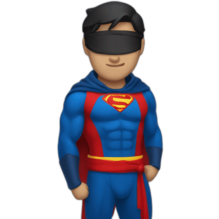 Ninja with superman clothe emoji