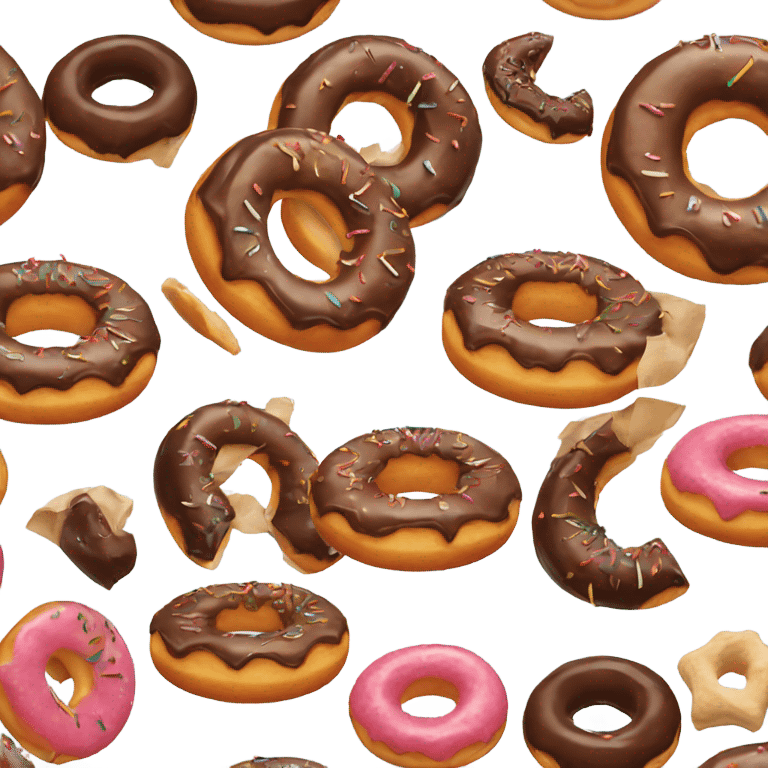 Doughnut fighting emoji