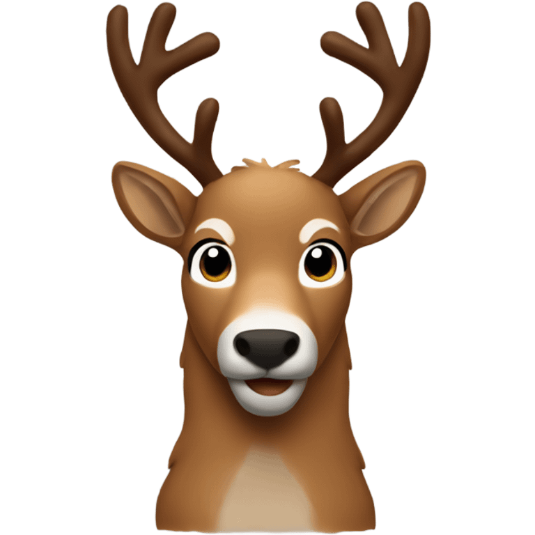 Josh Allen as a reindeer emoji