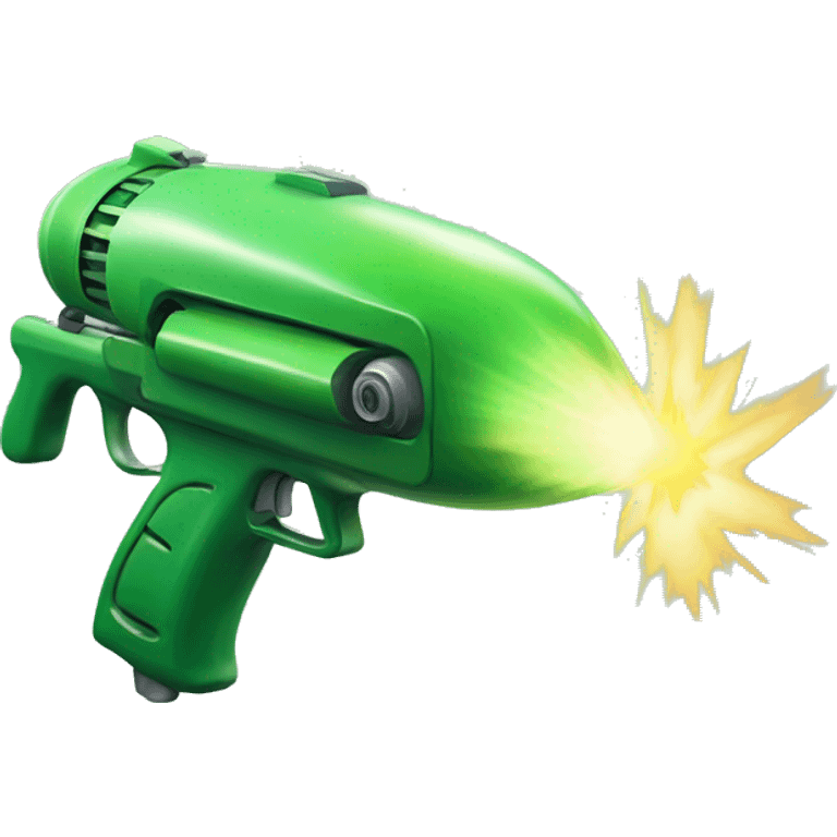 A raygun that shoots green rays emoji