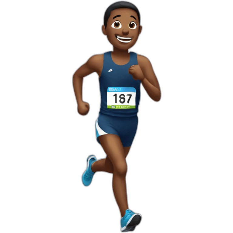 Runner happy emoji