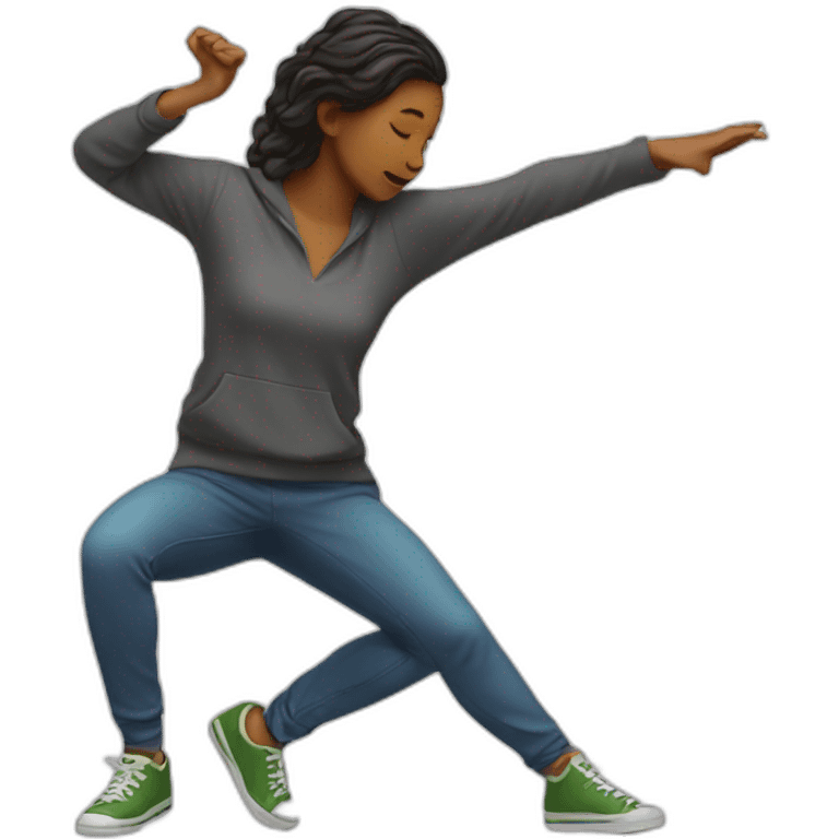 woman dab emoji