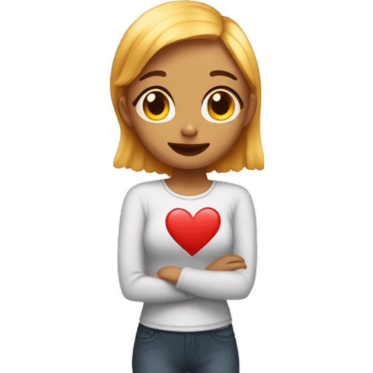 An girl emoji Daydreaming about love emoji