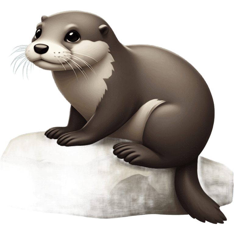 Sad otter emoji