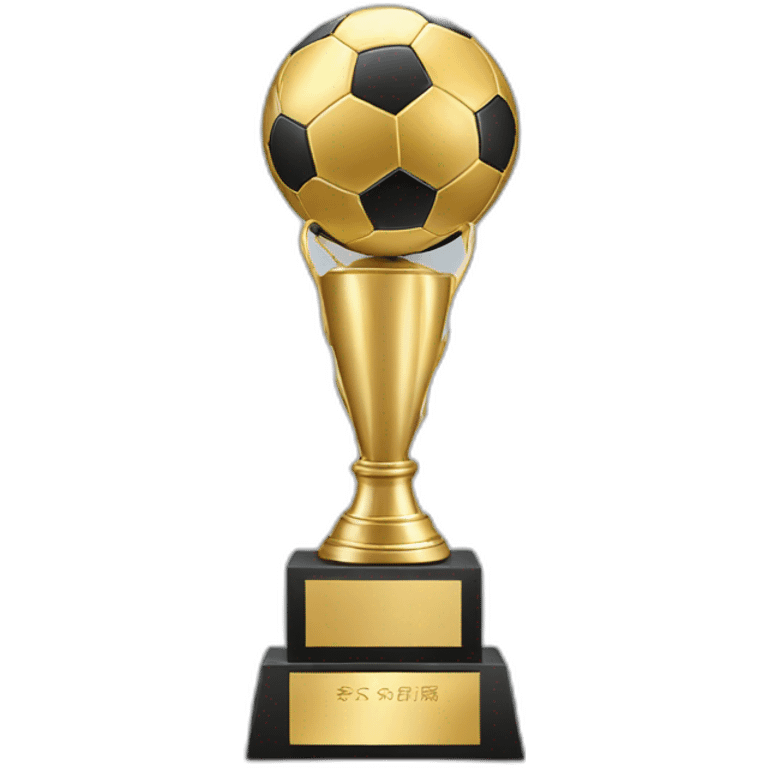 a soccer game trophy emoji