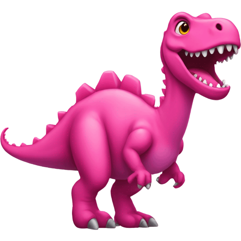 Pink dinosaur emoji