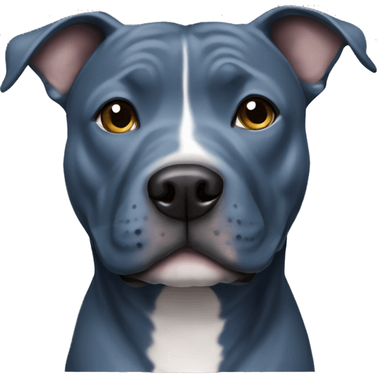 Blue staffy emoji