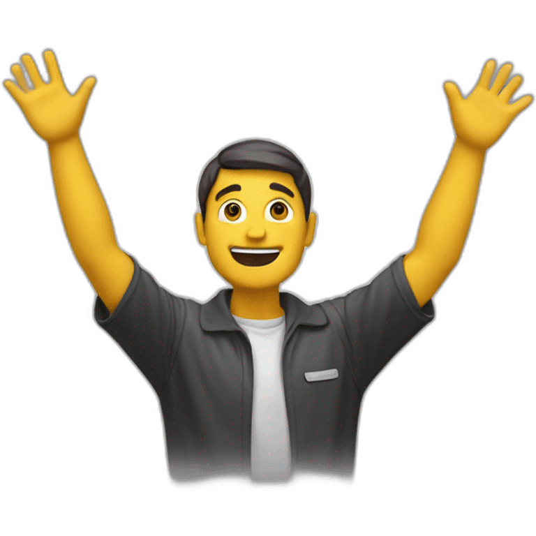 Bellingham has his arms raised emoji