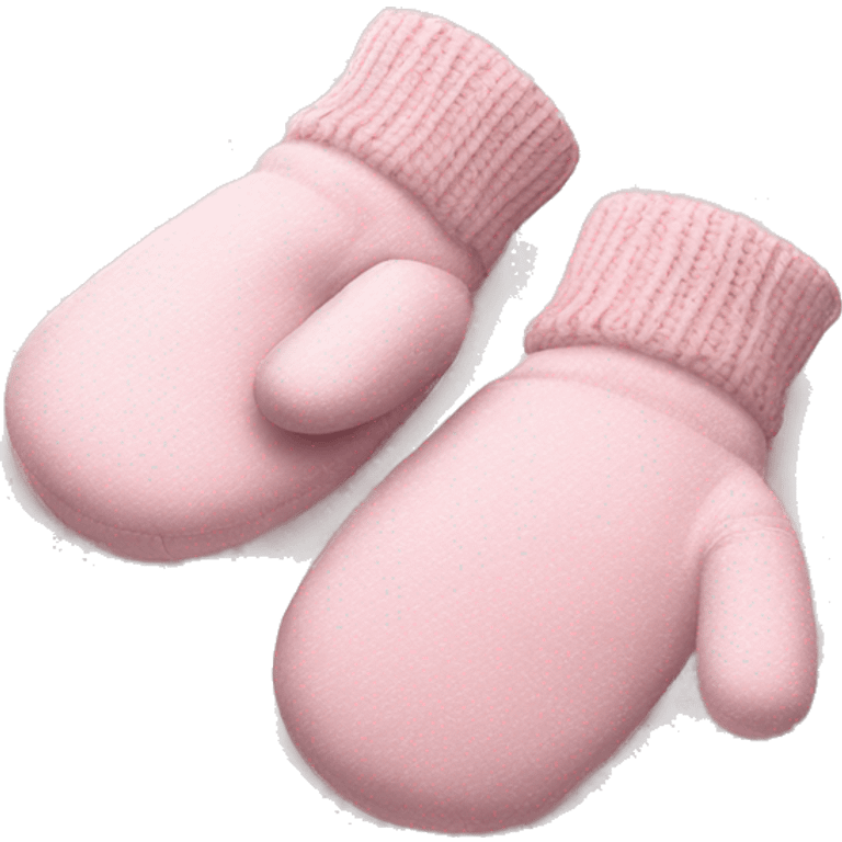 Baby Pink Xmas mittens  emoji