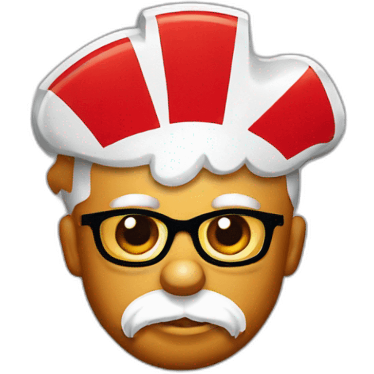 KFC fried chicken logo emoji