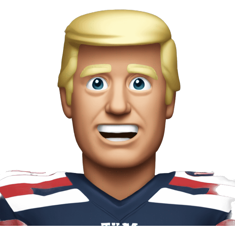 Trump scoring touchdown  emoji