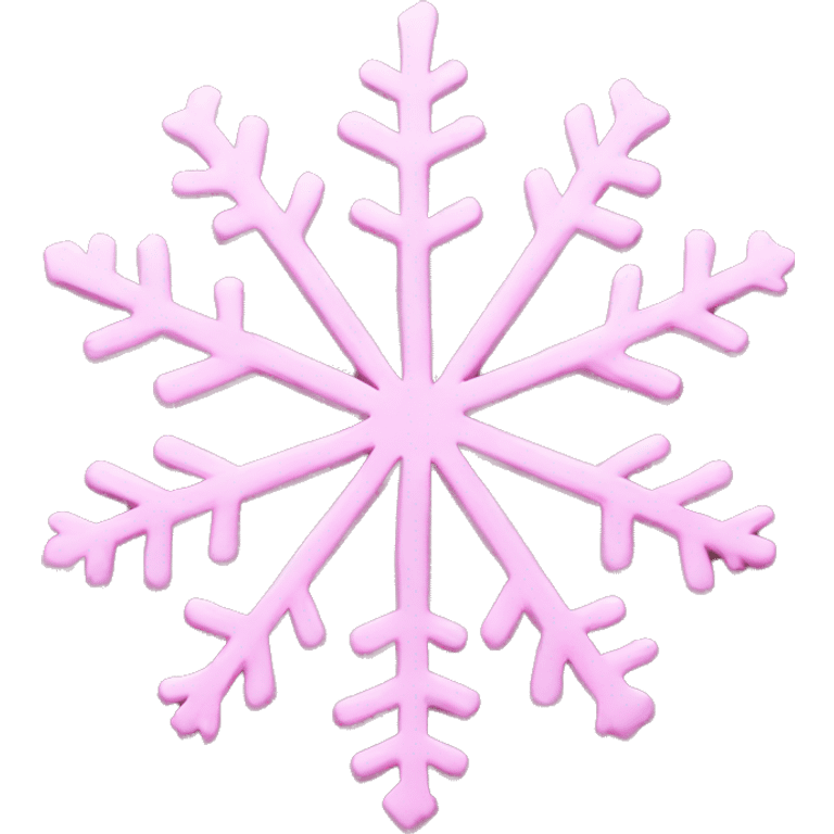 Pink snowflake emoji