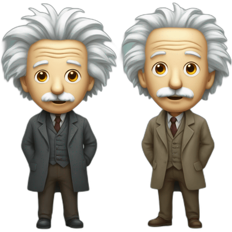 Einstein versus schrodinger emoji