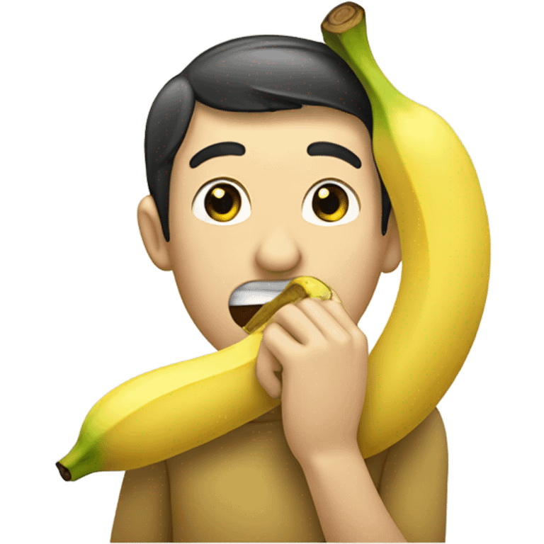 eat banana emoji