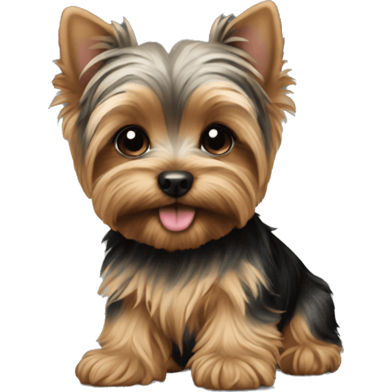 Yorkie puppy emoji