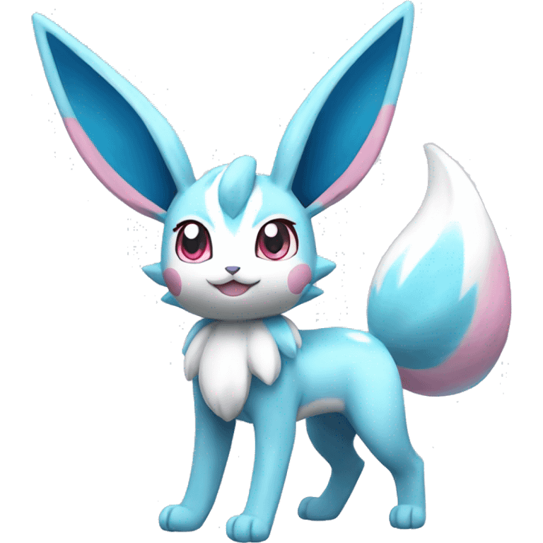 Glaceon-Sylveon full body emoji