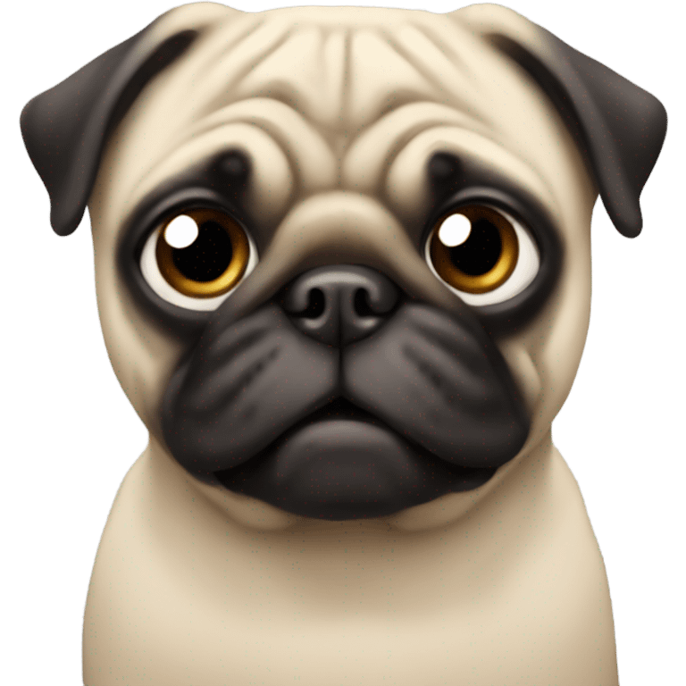 A pug  emoji