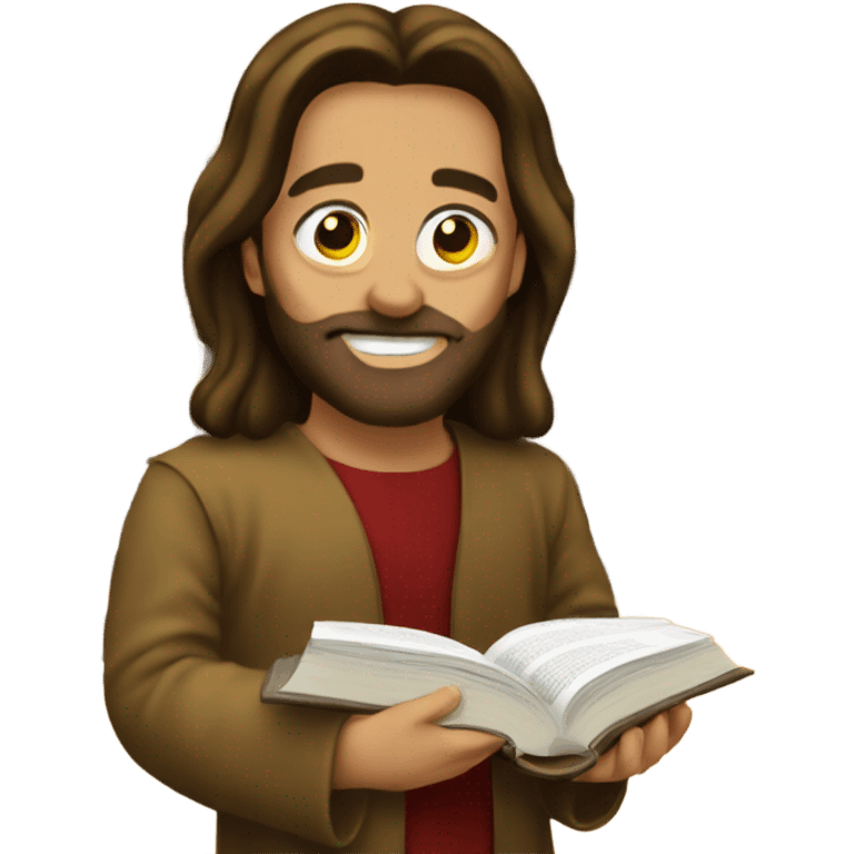 Jesus at the library emoji