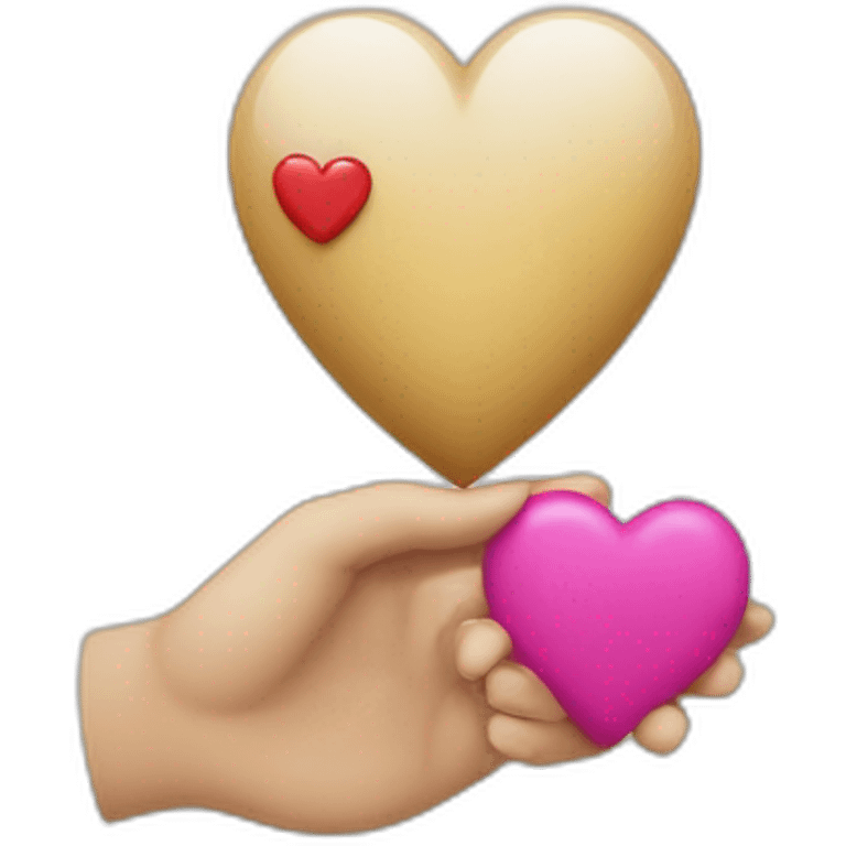 coeur avec des aules emoji