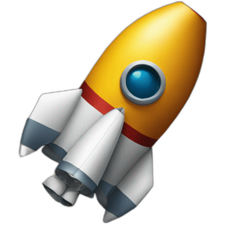 rocket on the moon emoji