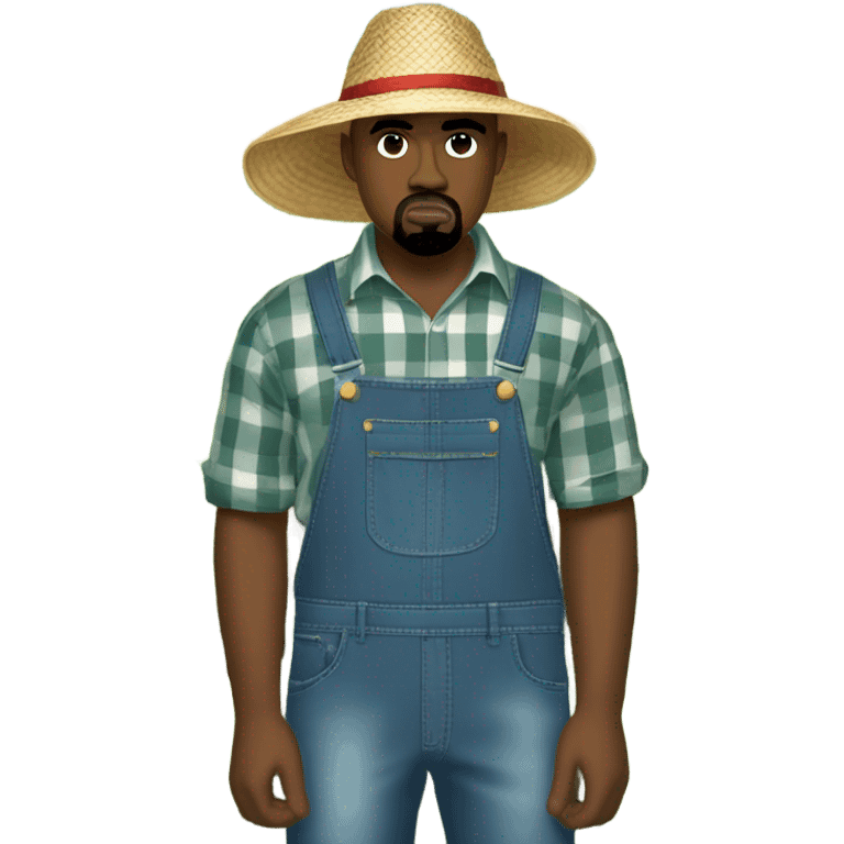 Kanye west as a farmer emoji