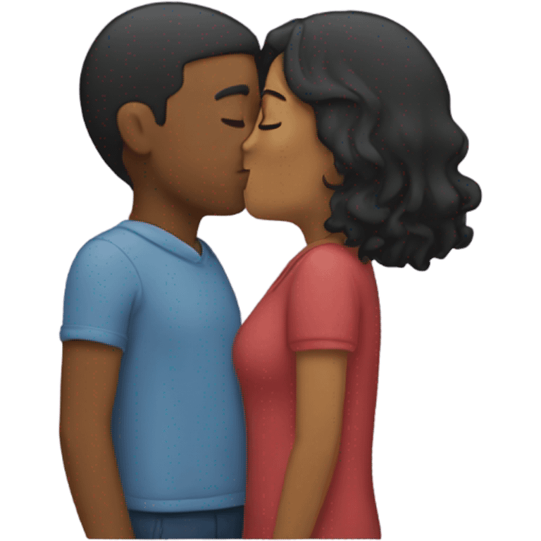 Couple kissing emoji