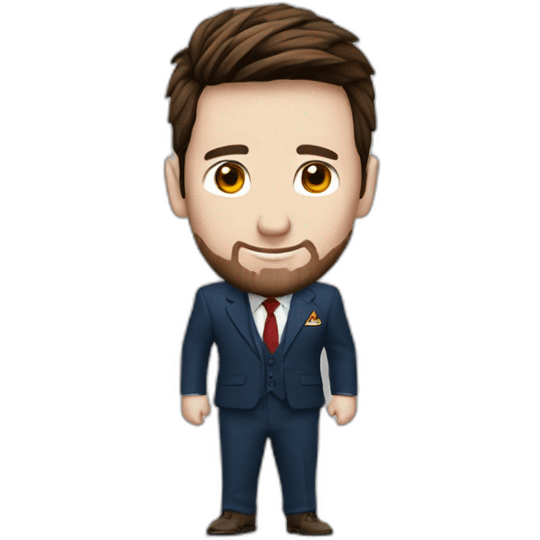 messi combinado con traje de  iro-man emoji