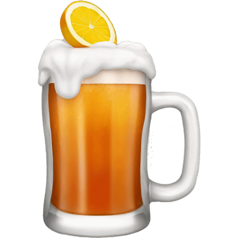 Mano con cerveza michelada emoji