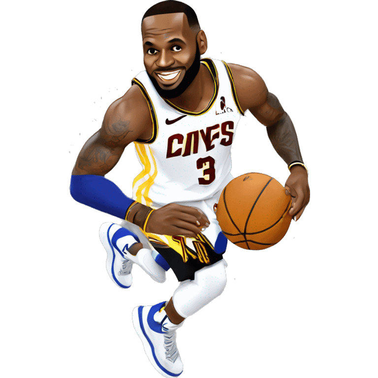 LeBron, James, qui dunk Sur Stephen Curry emoji