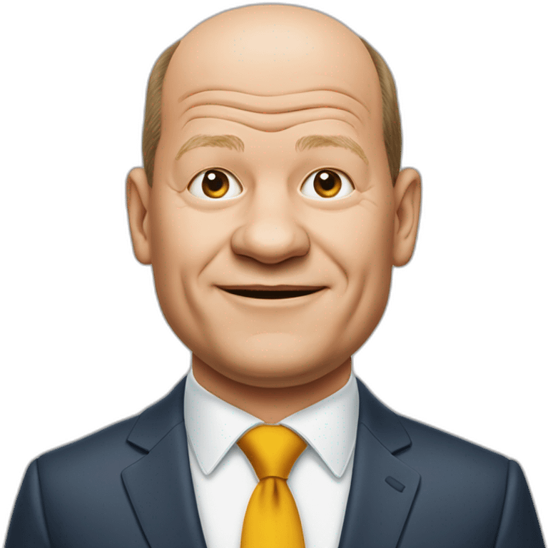 Olaf Scholz als teletabi verkleidet emoji