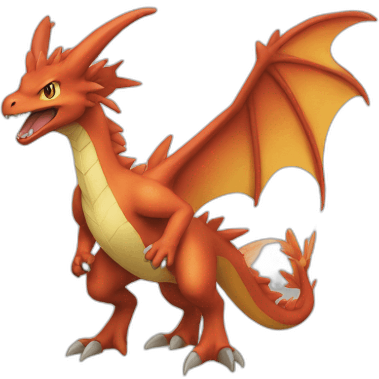 Dracofeu de Pokémon emoji