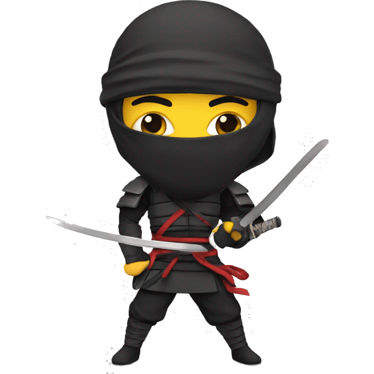 Ninja with a catana emoji