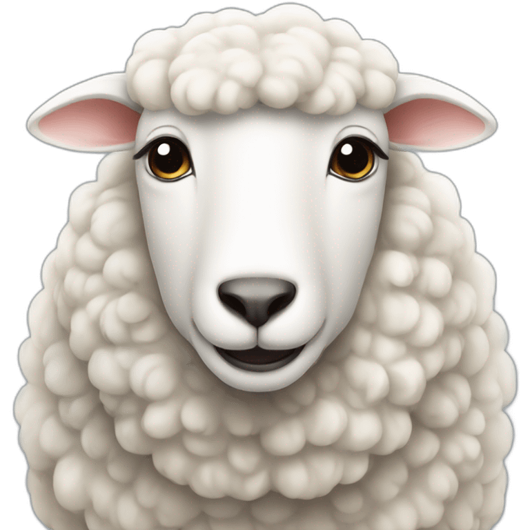 White sheep emoji