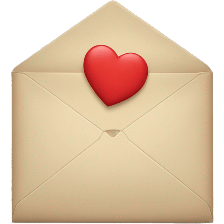 Envelope with heart as the closure emoji