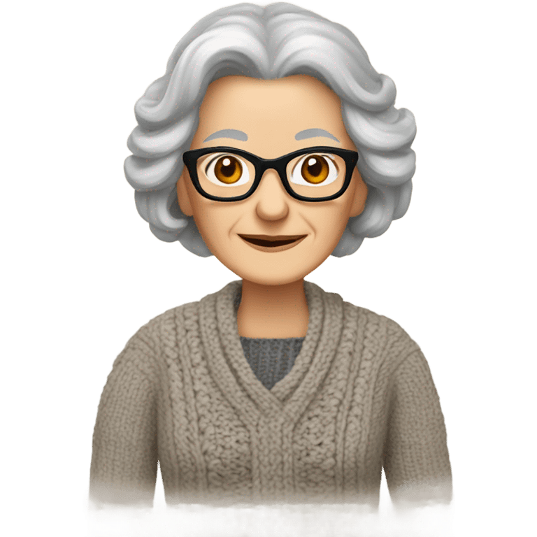 Yanni as a grandma ￼ emoji