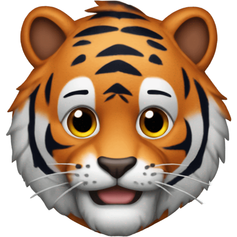 tiger wearing auburn football jersey emoji