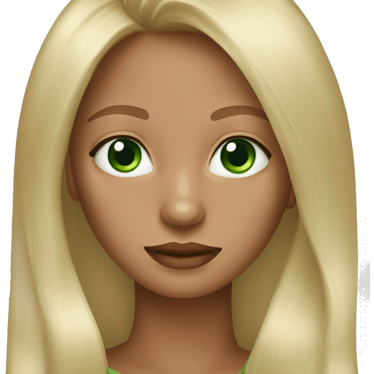 Blonde Woman with Green Eyes and Long hair chihuhua  emoji