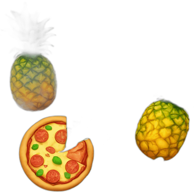 Pizza with ananas emoji