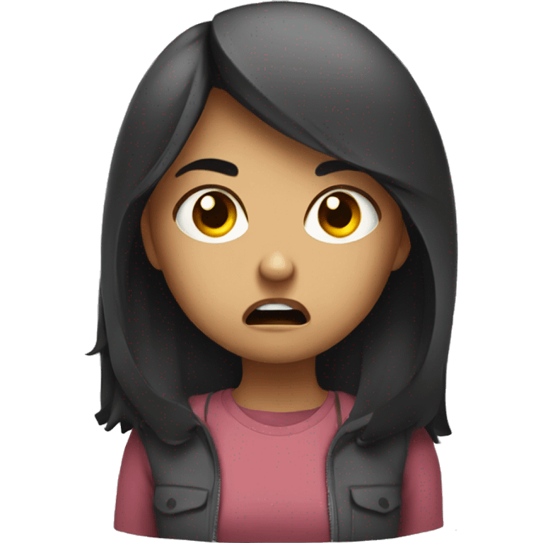 angry girl emoji